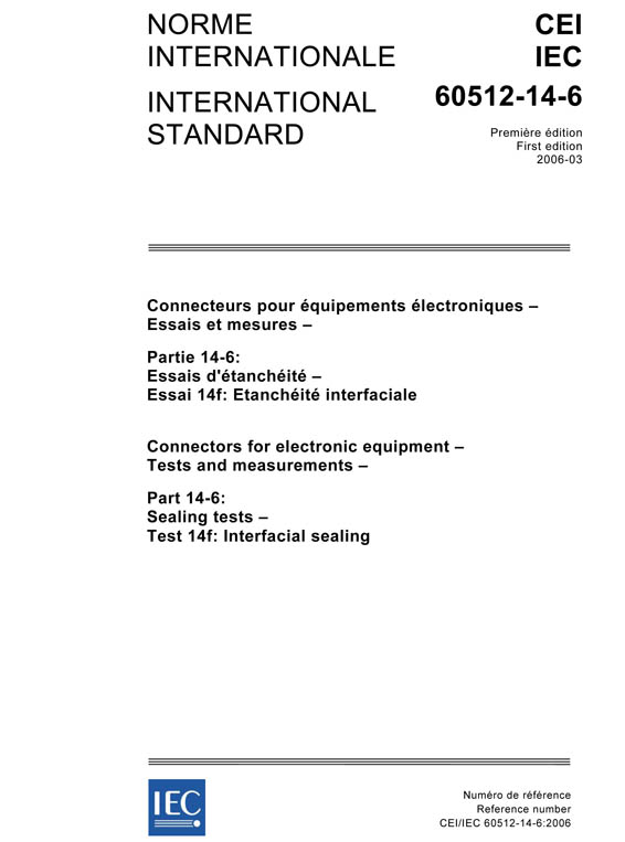 Cover IEC 60512-14-6:2006